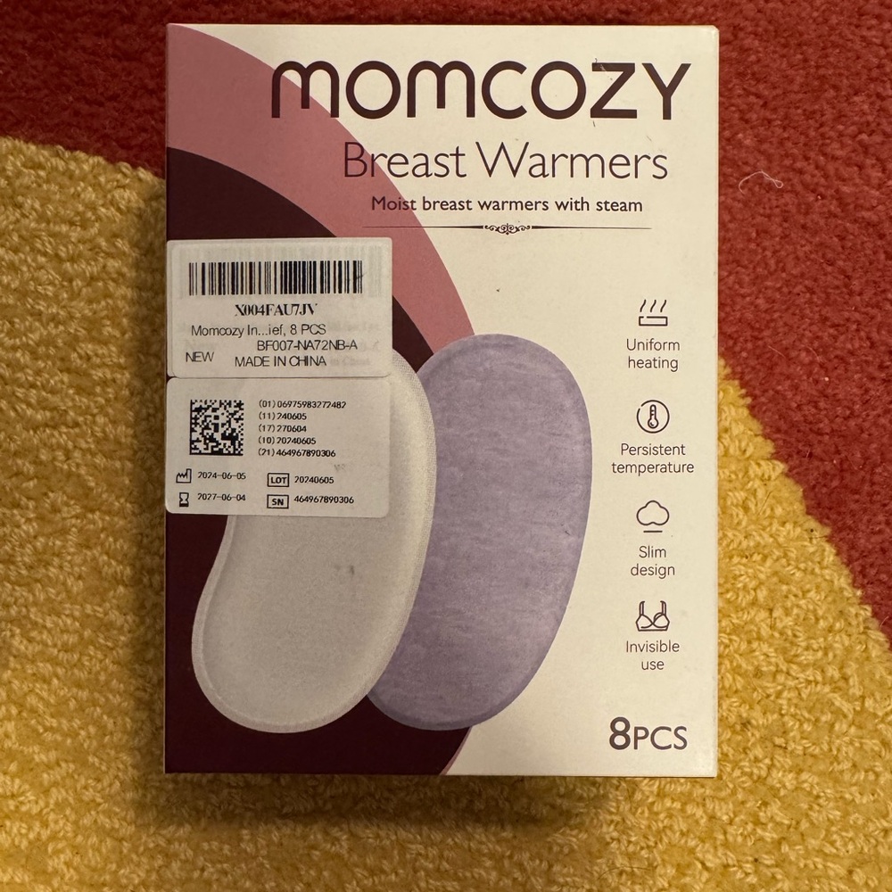 Momcozy Breast Warmers 8-Pack – Moist Steam Heat Therapy NWT